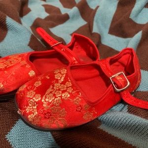 Red China doll shoes